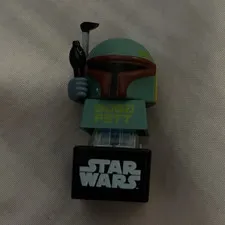 LEGO Star Wars Boba Fett Minifigure w/ Blaster & Black Display Base