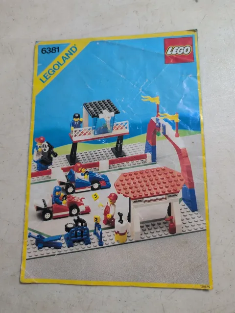Vintage 1987 Lego Motor Speedway 6381 Instruction Booklet Manual Only #2