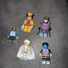 Custom Lego Marvel  X-Men Minifigures Lot Nightcrawler Wolverine Gambit