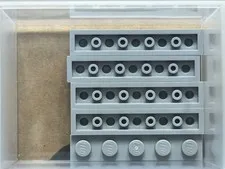 LEGO Parts - Light Bluish Gray Plate 1 x 5 - No 78329 - QTY 5