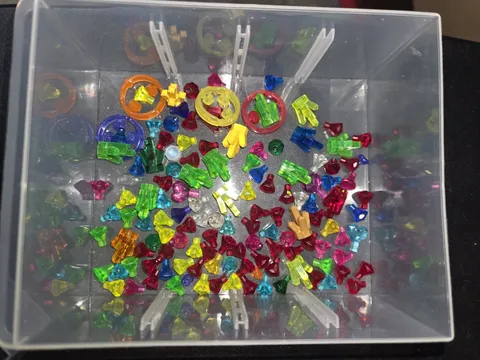 Big Lot Lego Assorted Crystals/Stones/Gems- 100+ Pieces- Many Colors- Great Cond