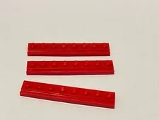 Lego 4510 Red Replacement Add-on Pieces Parts Lot of 3