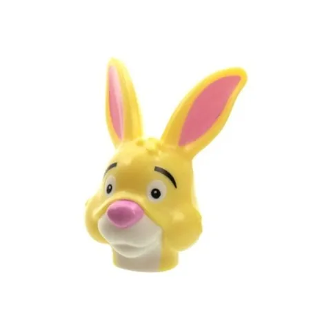 LEGO - Minifig, Head Rabbit Pink Nose and White Muzzle Pattern (Rabbit)