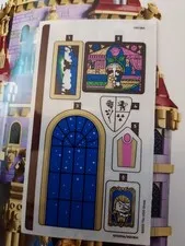 Lego Disney Beauty & The Beast Castle  Sticker Sheet Brand New Stickers Only!