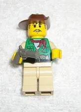 LEGO Johnny Thunder Minifigure Green Shirt 7422 Orient Expedition