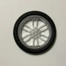 LEGO Trans-Clear Wheel 75mm D. x 17mm Motorcycle 94.2mm D. x 22mm Tire 88517c01