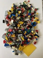 Lego Bulk Mixed Lot Wheels Figures, Yellow Base Plate 2 Pounds