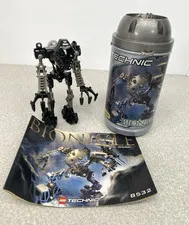 Lego Bionicle 8532 Onua Toa Mata Complete w/ Canister Instructions, No Poster