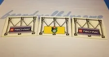 Lego Part 4515 Slope 6x8 10° with Technic Soccer Football Logo Lot of 3 Vintage