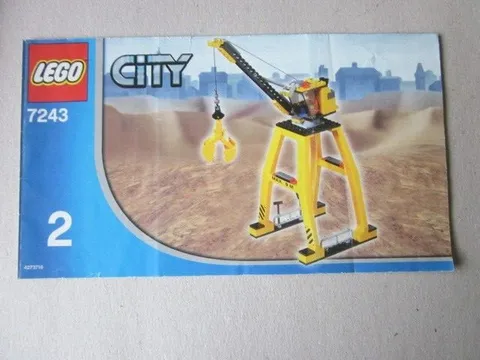 Lego City Building Instructions Instruction 7243-2 Stilt Excavator