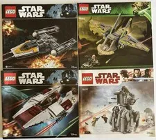 4 Lego Star Wars MANUAL Starfighter Walker Starhopper 75172 75175 75177 75024