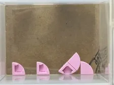LEGO Parts - Bright Pink Tile, Round 1 x 1 Quarter - No 25269 - QTY 5