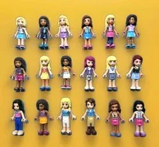 LEGO Friends Mini Doll Lot 10 Girl Figures Characters Accessories Bundle