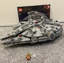 LEGO 75257 Star Wars: Millennium Falcon With 2 Figures and Manual no Box