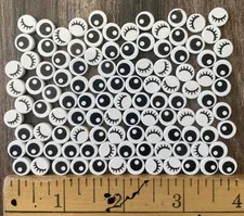 Lego Lot of 100 Animal EYES 1x1 Round Tiles Pupil Wink Blink Tile