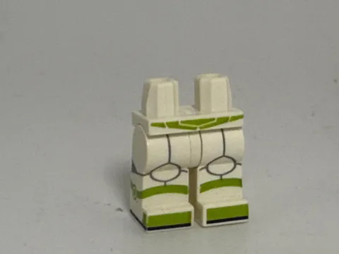 LEGO-Hips and Legs with Lime Boots and Belt and Lime and Gray BUZZ LIGHTYEAR LEG