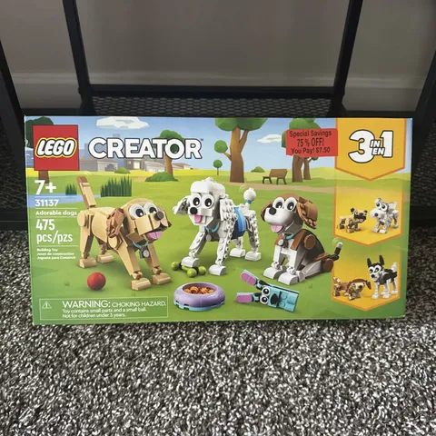 LEGO CREATOR 3 in 1: Adorable Dogs (31137) New