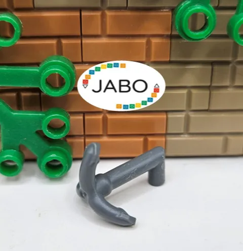 ( S10 / 16 / 9 ) Lego 15534 Hook Grappling with Side Bar Bluish Gray