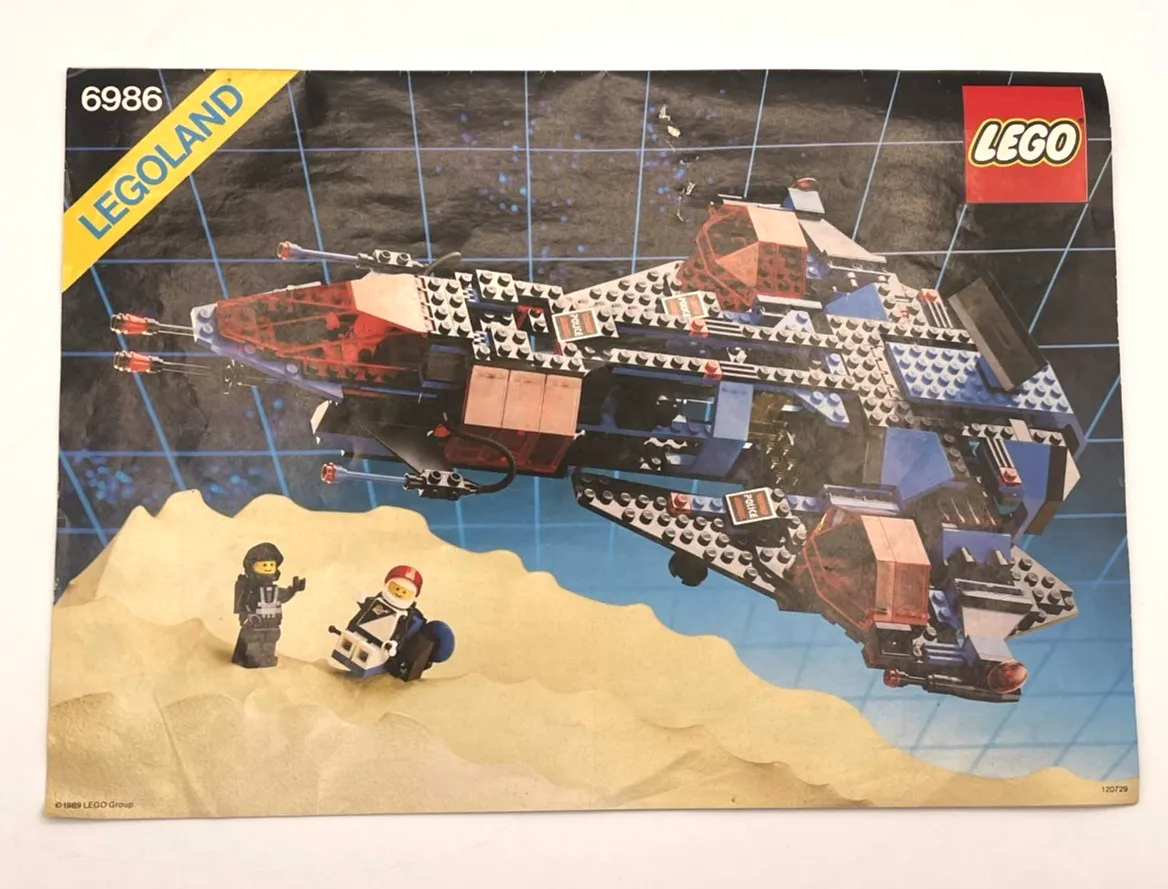 LEGO 6986 Legoland Mission Commander Instruction Book Manual Only 1989