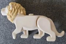 ​LEGO City White Lion with Tan Mane Minifigure Animal 60307 Wildlife Rescue