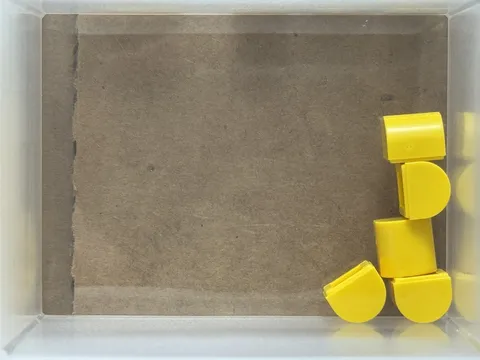 LEGO Parts - Yellow Slope, Curved 1 x 1 x 2/3 Double - No 49307 - QTY 5
