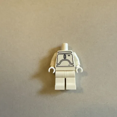 LEGO Star Wars White Prototype Boba Fett Polybag OFFICIAL *missing helmet*