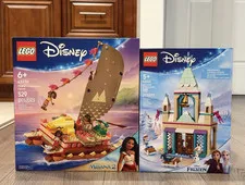 2 Set Of LEGO Disney Moana's Adventure Canoe(43270) & Frozen(43265). Brand New