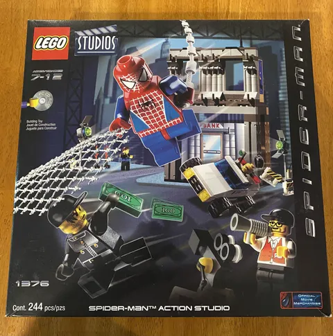 LEGO Studios: Spider-Man Action Studio 1376 Brand New in Box Vintage Retro