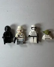 Lego Star Wars Minifig Lot Of 4 Hoth Rebel Stormtrooper Yoda Death Star Gunner