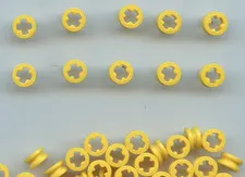LEGO x 20 Yellow Technic Bush 1/2 Smooth bushing