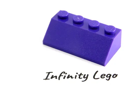 6 LEGO Dark  Purple Slope 45°  2 x 4 (3037) - 6 Pieces