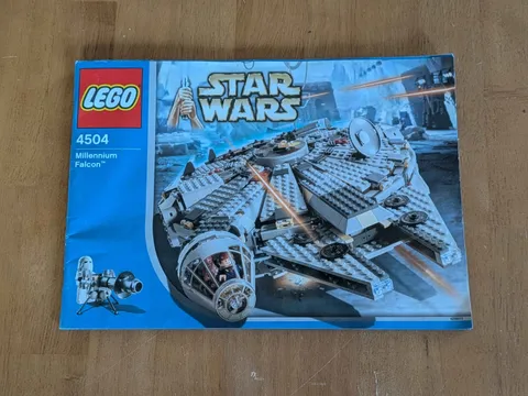 LEGO 4504 Vintage Star Wars Millennium Falcon 2004 Manual Only