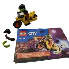 Lego Demolition Stunt Bike 60297 Minifigure Building Playset Pamphlet Motorcycle