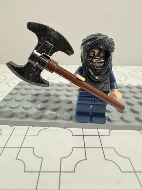 LEGO Prince of Persia Ghazab Minifigure pop005 w/ Double Axe Hatchet Genuine