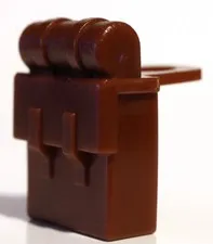 Lego Reddish Brown Non Opening Minifig Backpack/knapsack