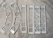 Lego Train Track Roller Coaster Rail, Lot Bluish Gray