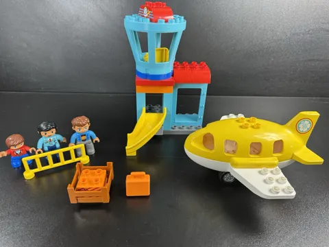 Lego Duplo 10871 Airport Tower Airplane RETIRED Building Blocks Bricks Set READ