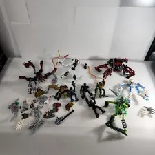 Large Bulk Lego Bionicle Mixed Lot Fenrakk, Toa Matoro, Ehlek, Radiak Etc 
