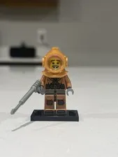 Lego 8833 Minifigure Series 8 Diver Deep Sea Scuba Diver Helmet & Harpoon
