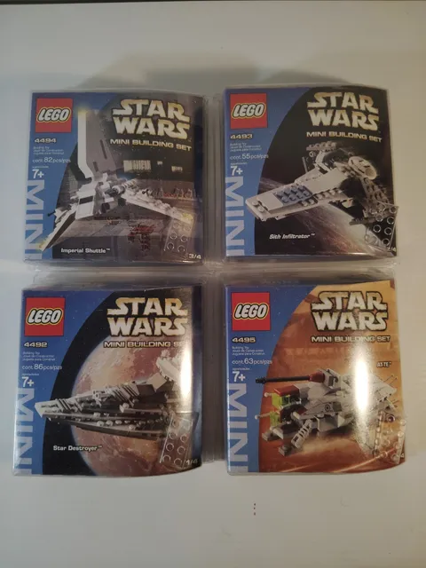 Lego Star Wars Mini Builds 4 sets: 4495,4494,4493,4492 READ DESC