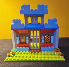 LEGO Castle Gate/Wall Custom Build Assembled Model Multicolor Plastic