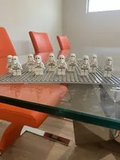 LEGO Star Wars Snowtrooper sw0101 Minifigure Lot of 10 White Plastic Troopers