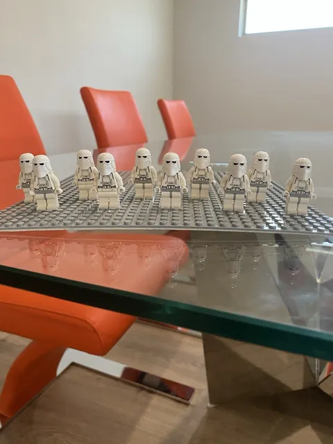 LEGO Star Wars Snowtrooper sw0101 Minifigure Lot of 10 White Plastic Troopers
