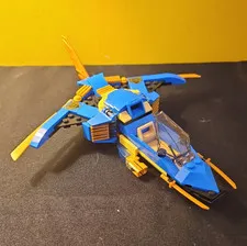 LEGO Blue & Orange Helicopter Build with Clear Canopy (Assembled)