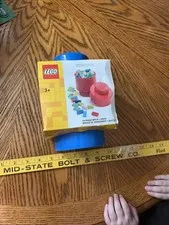 NEW LEGO Storage 1-Stud Brick Round Blue store bulk Product Container 40300632