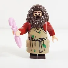 Lego Rubeus Hagrid Minifigure Dark Tan Apron Harry Potter 76428 hp474