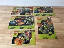 LEGO Power Miners Instruction Manual Lot Only (8188, 8958 x2, 8957, 8956)