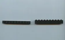 LEGO x 2 Black Brick 1 x 10 6111
