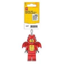 LEGO Iconic Dragon Suit Guy Minifigure key Light (keyring key chain) LED Lite