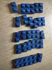 LEGO 3023 Dark Blue Plate 1x2 - 30 Pieces
